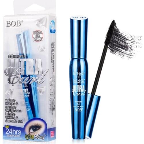 3D Metal Texture Fiber Lashes Mascara Makeup ink Gel Natural Fibers Waterproof Curling Eyelash Mascara Cosmetics Makeup TSLM1