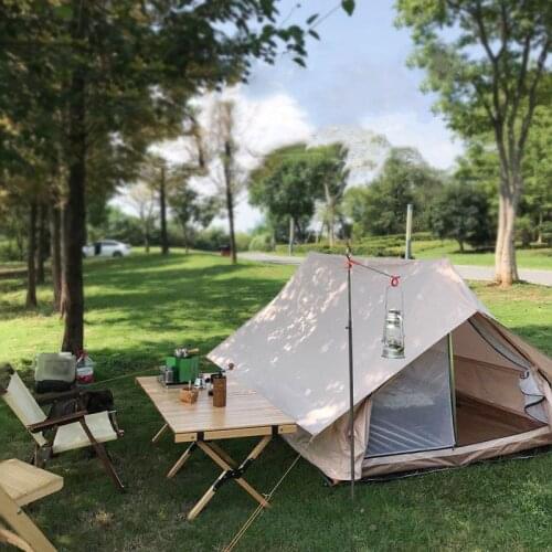 Outdoor Luxury Tent Nordic Vintage Cotton White Bear Cabin Small Room Light Luxury Cotton Double Technology Cotton-Cloth Tents