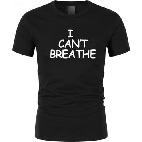 I CAN'T BREATHE Protest Shirt Printed Short Sleeve T-shirt For Women Black Lives Matter