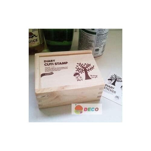 15pc/ box New Lovely Girl & tree wooden stamp set DIY zakka stamps kawaii stationery (ss-1508)