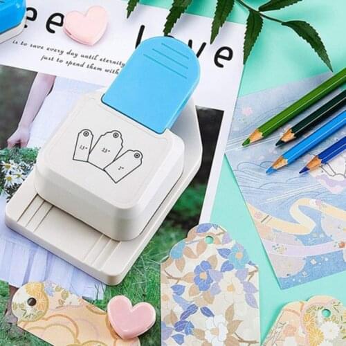 3 in 1 Tag Punch Corner Cutter Paper Punch Bookmark Punching Machine for DIY Crafts Projects Scrapbooking