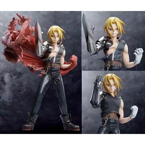 Alchemist Edward Elric Action Figure Face Fullmetal Changeable Figurine Anime Model Toys