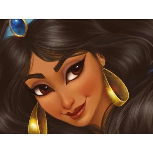 Disney 5D DIY Diamond Painting Multi-Princess "Pampered Face" Full Circle Diamond Embroidery Handmade Craft Decorations