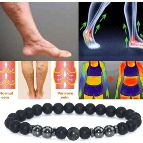Anti-Swelling Black Obsidian Anklet Matte Retro Stylish Handmade Ankle Decoration SAL99