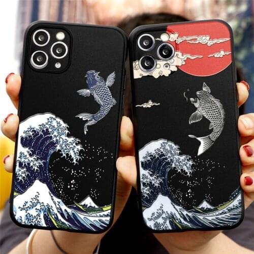 For iPhone 12 11Pro XS Max 11 Pro Mini Case 3D Relief TPU Cover Case For iPhone 7 8 6 6S Plus 5 5S SE 2020 XR X 10 Emboss Coque