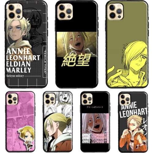 Annie Leonhart Attack on Titan Anime Phone Case For iPhone 11 Pro Max XS XR X 12 Mini SE 2020 6S 7 8 Plus 12 Pro Max Cover