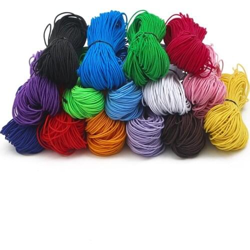 Dia1mm 25 Meters 15 Colors Beading Elastic Stretch Cord Beaded Cord String Strap Rope Bead Thread For Bracelet DIY