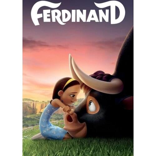 Ferdinand Animated comedy adventure Movie 3 Wall Sticker Silk Poster Art Light Canvas Home Decoration