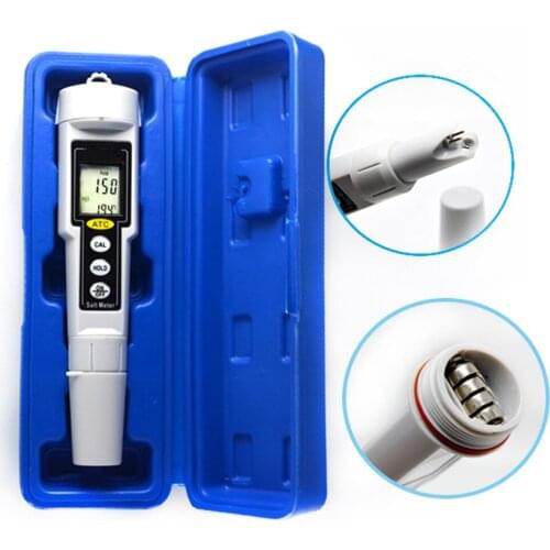 Hot Sale High Precision Pen Type Digital Salt Meter CT-3081 Range 0-9999 mg/L Waterproof Salinity Water Quality Salt Value Meter