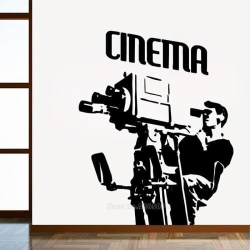 Cinema Wall Stickers Art Home Decor For Living Room Company School Cool Vinyl Wall Decals Bedroom Decoration Accessories LL2159