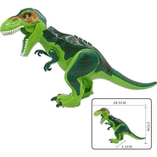Jurassic Big Dinosaur Building Blocks Toys Park Compatible Major Brand Gifts Simulation Animal Rex Raptor