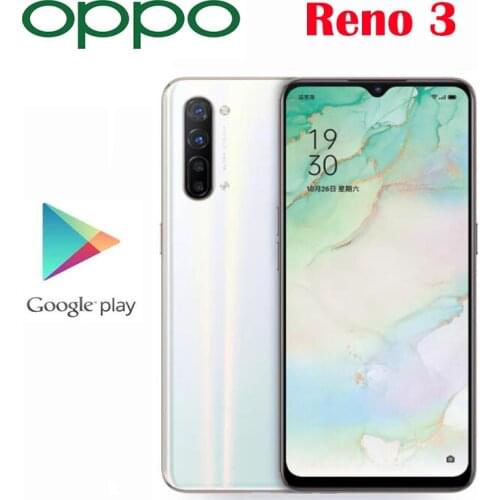 Original Official New Oppo Reno 3 Smartphone MTK1000L Octa Core NFC 4025mAh 6.4inch 48MP+13MP+8MP+2MP Real Cameras 2400x1080P