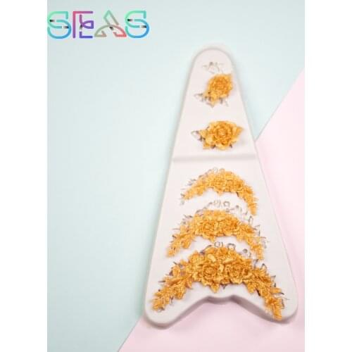 Silicone Molds Rose Garland Cake Decorating Mold Party Cake Decoration Mold Creativity Baking Tray Silicone Mold Pastry Tools