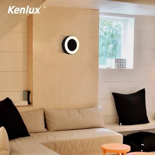 LED Wall Light With Touch Switch Bedroom Bedside Wall Lamp Indoor Stair Lighting Lamp Fixture Iron And Acrylic Materials 12W
