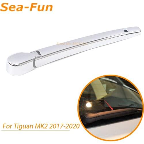 For Volkswagen VW Tiguan 2017 2018 2019 2020 Rear Window Windscreen Wiper Cover Trim Exterior Accessories ABS Chrome