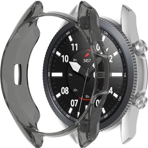 Protective Case PC Screen Protector Screen Protective Cover Case Anti-scratch Silicone Shell For Samsung Galaxy Watch3 41mm