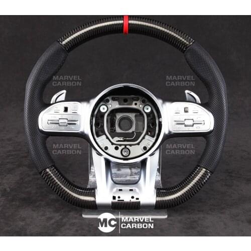 100% REAL CARBON FIBER STEERING WHEEL COMPATIBLE WITH Benz AMG