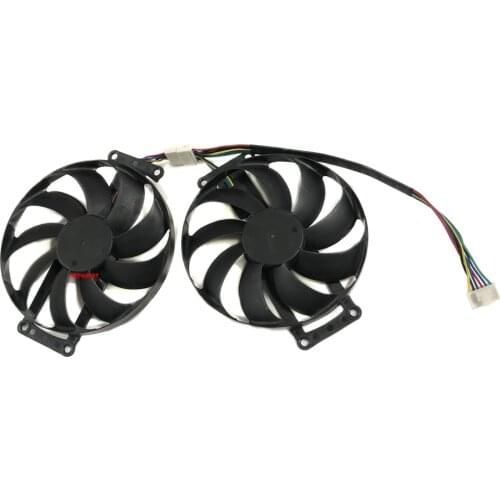 2Pcs/Set Graphics Card Fans T129215BU PLD09210S12H FDC10H12S9-C For ASUS GTX1660 O6G GAMING DUAL RTX 2060 O6G EVO Cards Cooling
