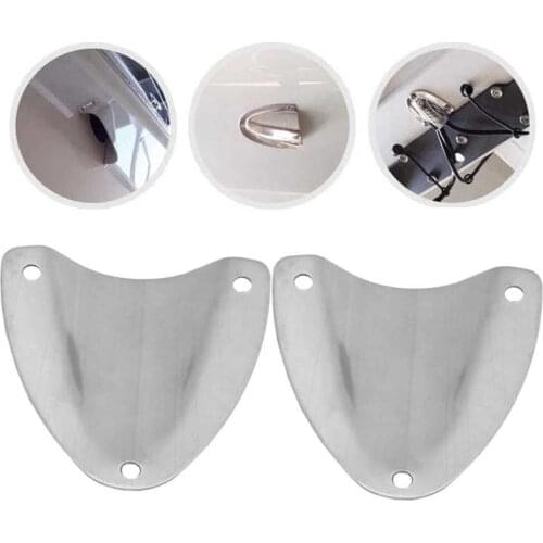 2pcs Clam Shell Vent Wire Pass Through Cover Polished Stainless Steel Accessory for Marine Boat Cable Vent Cover