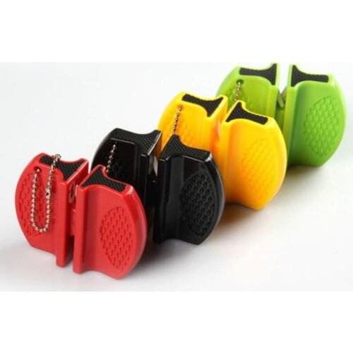 4@# Practical Knife Sharpener 4 In 1 Diamond Coated&fine Rod Knife Shears and Scissors Sharpening System Stainless Steel Blades