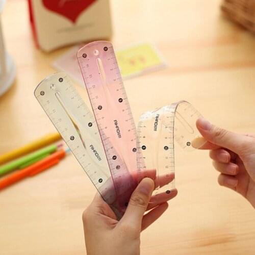 5 pcs/lot Soft w47 W13 Double Scale Infinite Bending 15 cm Office r01 Ruler