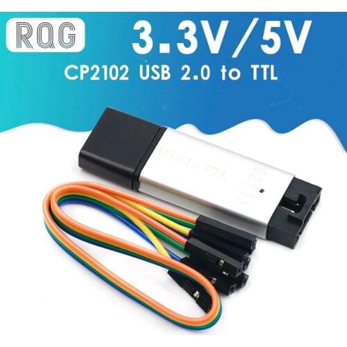 Aluminum shell CP2102 USB 2.0 to TTL UART Module 6Pin Serial Converter STC Replace FT232 Module support 5v/3.3v for arduino