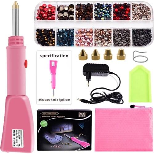 Upgrade Hotfix Applicator Automatically Pick Up Hot Fix Rhinestone Setter Wand Tool Kit With AAAAA High Quality Rhinestone G28