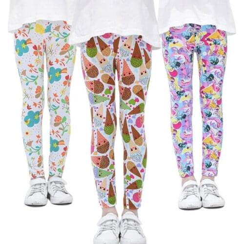 Bobora Baby Girls Leggings Printing Flower Legging Infantil Toddler Leggings Girl Pencil Pants Kids Trousers