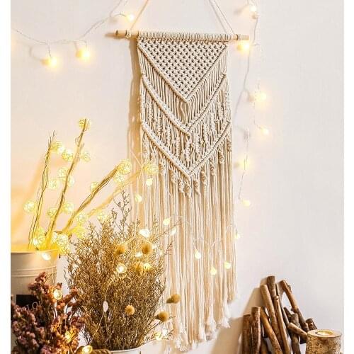 Bohemian Woven Modern Wall Art Macrame Wall Hanging Decor For House Wedding Art Tapestry Apartment Dorm Room Decoration