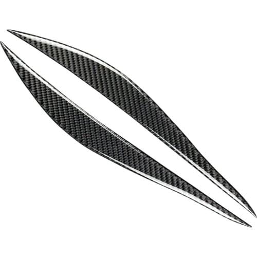 For BMW F30 2012-2016 Carbon Fiber Eyebrows Eyelids Eye Brow Lid Headlight Cover