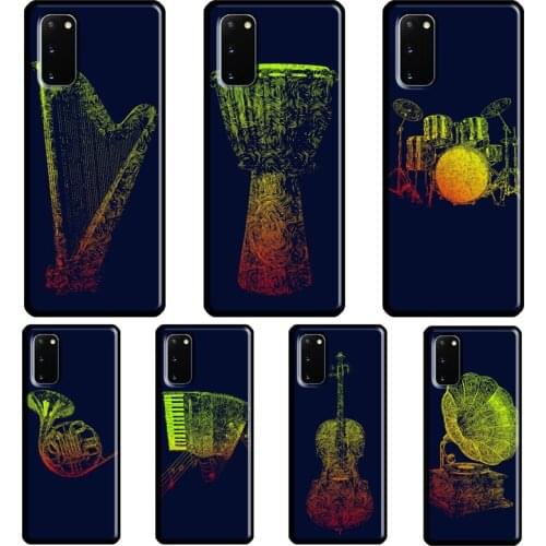 Instruments Music Case For Samsung Galaxy S10 S9 S8 Note 10 Plus Note 20 Ultra S20 FE S21 Ultra Phone Cover