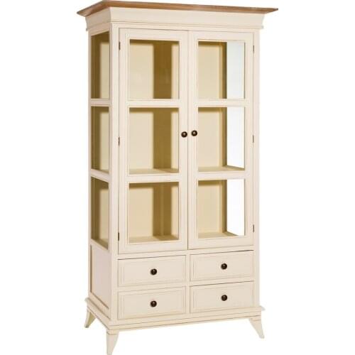 NATURAL display case-Cream 100X44X180 CM