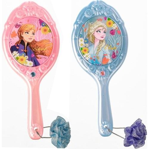 Disney cartoon hairdressing comb children frozen princess elsa air cushion comb plastic bow curly hair airbag comb