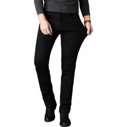 Fashion Black Jeans Men Jeans High Elasticity Trousers Men Clothes Skinny Business Casual Classic Male Denim Slim Pants Regular