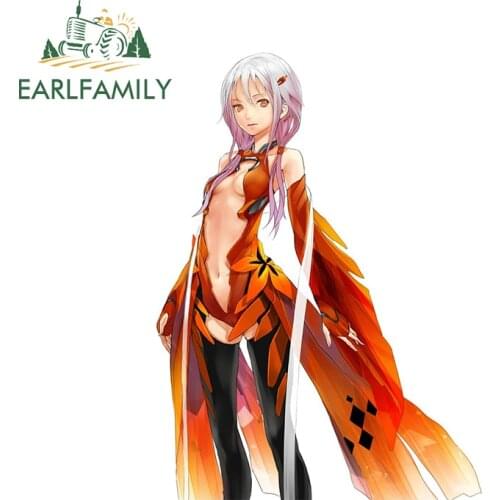 EARLFAMILY 13cm x 9.5cm for Guilty Crown Cartoon Car Sticker Waterproof Car Door Decals Air Conditioner Trunk Creativite Decor