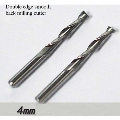 4MM double-edged backlit milling cutter CNC machine tool acrylic engraving machine cutter head Engraving milling cutter Tungsten
