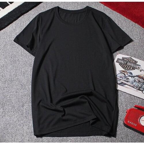 Summer T-shirts Plus Size Big 6XL Men Casual 8XL 10XL Cotton Simple Home Tees Solid Color Black