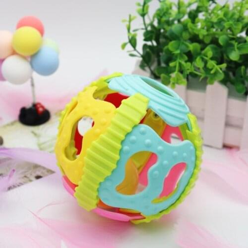 NEW Cute Little Ball Toys Baby Rattles Hand Bell Ball Baby Activity Grasping Toy Develop Baby Intelligence Kid Gift