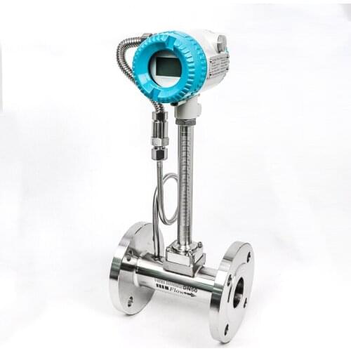 OEM Intelligent flange type blast furnace gas vapor 3000hz biogas vortex flow meters