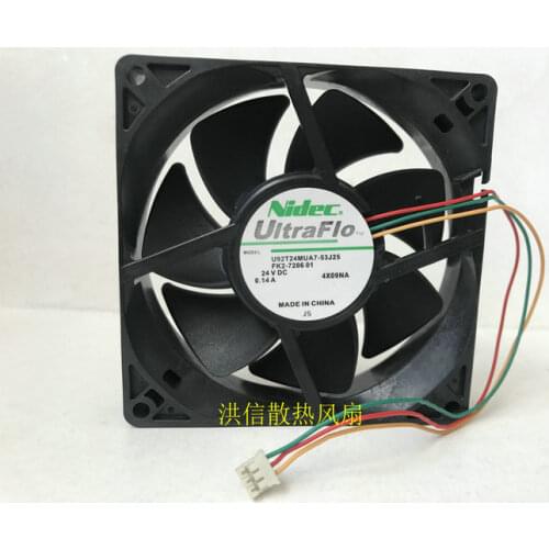 Original Nidec u92t24mua7-53j25 24V 0.14a 9cm 9025 inverter cooling fan