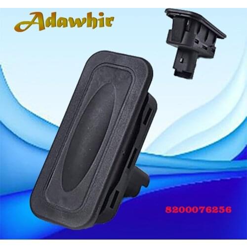 Hot Car Back-up Switch Boot Tailgate Trunk Release Switch 8200076256 for Renault Clio Megane Captur Kangoo Black Luggage Switch