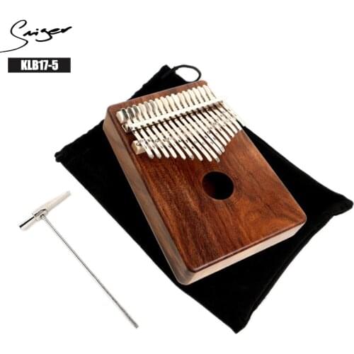 Smiger 1 Set Kalimba 17 Keys KL17-5 Solid Koa Matt Thumb Piano 18.5 x 13.5 x 3.5 CM For Beginner Professional Performance