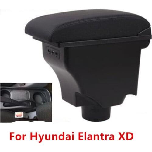 For Hyundai Elantra XD armrest box Interior special Retrofit parts Center Car Armrest box Center Storage box USB