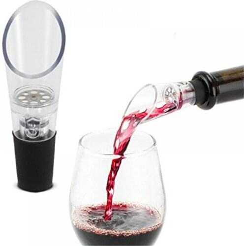 1Pc Plastic Red Wine Pourers Spout Wine Bottle Stopper Aerator Bar Tools Drop Shipping