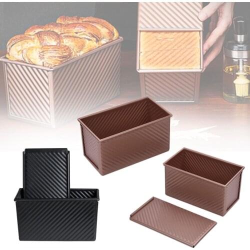 Rectangular Toast Loaf Pan Non-stick Bread Mold Carbon Steel Corrugated Pastry Baking Pan Dishes Baking Tools For Cakes Bakeware