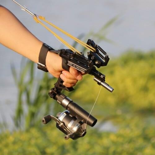 Outdoor Hunting Catapult Powerful Slingshot Set Fishing Slingshot Professional Arrow Hunting Slingshot Catapult Darts