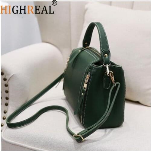 HIGHREAL Luxury Handbags Women Bags Designer Crossbody Messenger Bags Female Bucket Small Bag with Long Strap Shoulder Bags