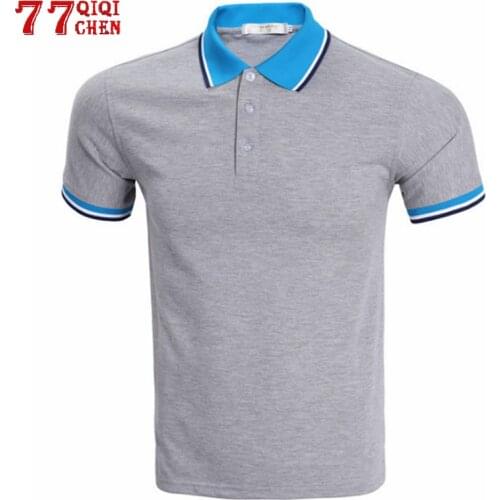 2020 Summer Polo Shirt Men Brand Business Cotton Short Sleeve Work Mens Polo Shirt Hit color Polos Para Hombre Size S-3XL