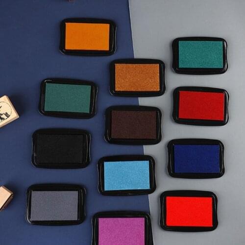 T3EE Handmade DIY Water Based Finger Paint Ink Pad for Rubber Stamps Printing Wood Paper Scrapbooking Inkpad