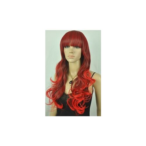 Shun NEW long curly hair ladys full wig +free wig cap Ladies Heat Re sistant Synthetic hair Wigs
